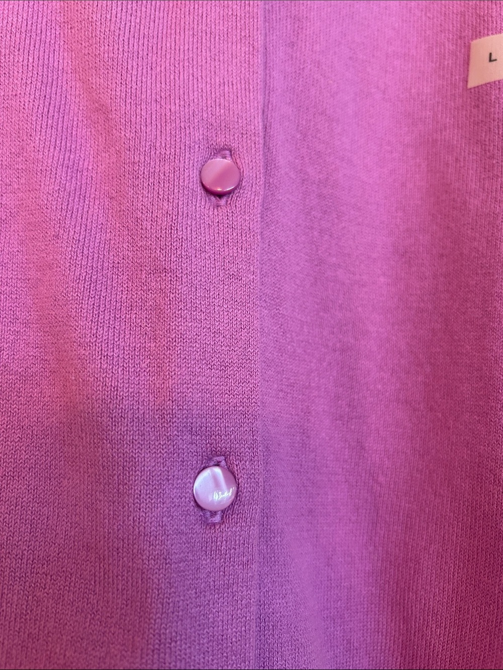 Ann Taylor Violet Crewneck Button-Front Cardigan - Picture 3 of 4